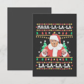Maga La La La Trump kerstinhuldiging 47e Bedankkaart (Voorkant / Achterkant)