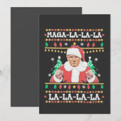 Maga La La La Trump kerstinhuldiging 47e Kaart (Voorkant / Achterkant)