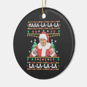 Maga La La La Trump Kerstmis Inauguratie 47e Keramisch Ornament (Links)