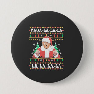 Maga La La La Trump Kerstmis Inauguratie 47e Ronde Button 7,6 Cm