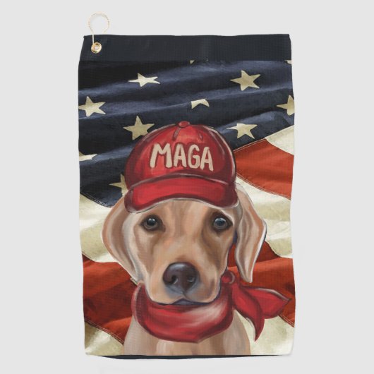 MAGA LABRADOR RETRIEVER GOLFHANDDOEK (Voorkant)