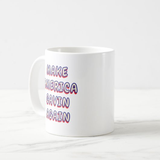 MAGA | Maak Amerika weer terug | Newsom Koffiemok (Voorkant links)