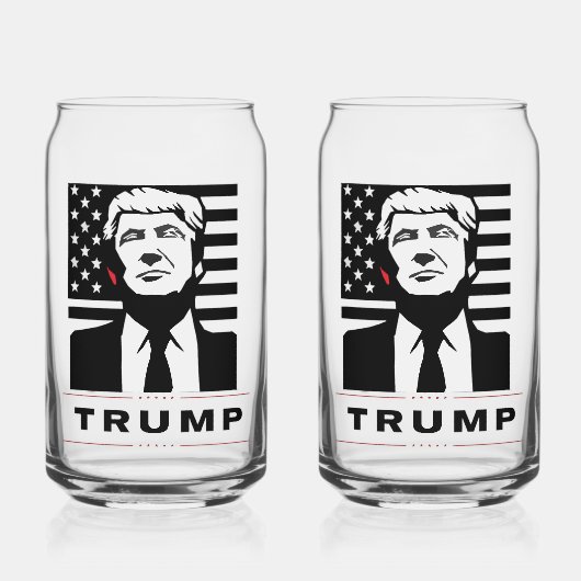 Maga Merch | TrumpWear glasset Blikvorm Glas (Voorkant)