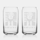 Maga Merch | TrumpWear glasset Blikvorm Glas (Achterkant)