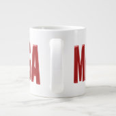 MAGA met rode halve tekst Grote Koffiekop (Achterkant)