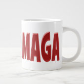 MAGA met rode halve tekst Grote Koffiekop (Rechts)