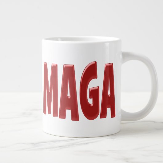 MAGA met rode halve tekst Grote Koffiekop (Rechts)