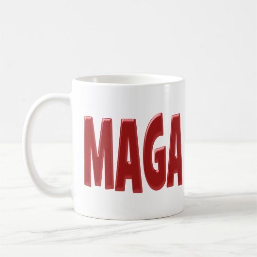 MAGA met rode halve tekst Koffie-Mok Koffiemok (Links)
