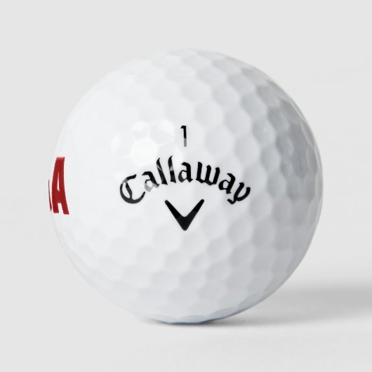 MAGA met rode tekst Golf Balls Golfballen (Logo)