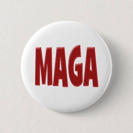MAGA met rode tekst Ronde Button 5,7 Cm (Voorkant)