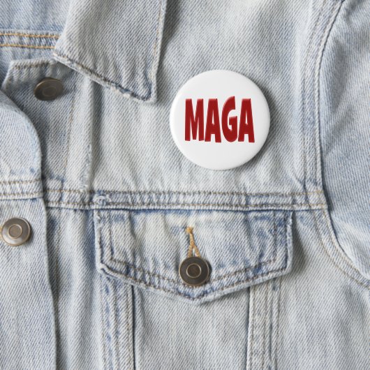 MAGA met rode tekst Ronde Button 5,7 Cm (In situ)