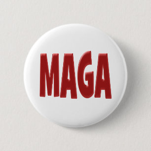 MAGA met rode tekst Ronde Button 5,7 Cm