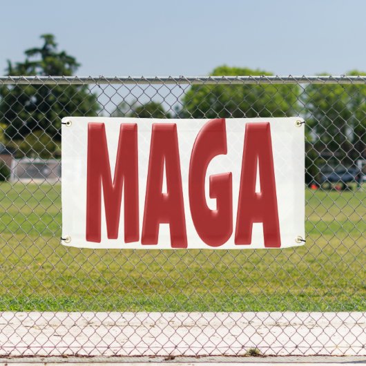 MAGA met rode tekst Spandoek (Insitu)