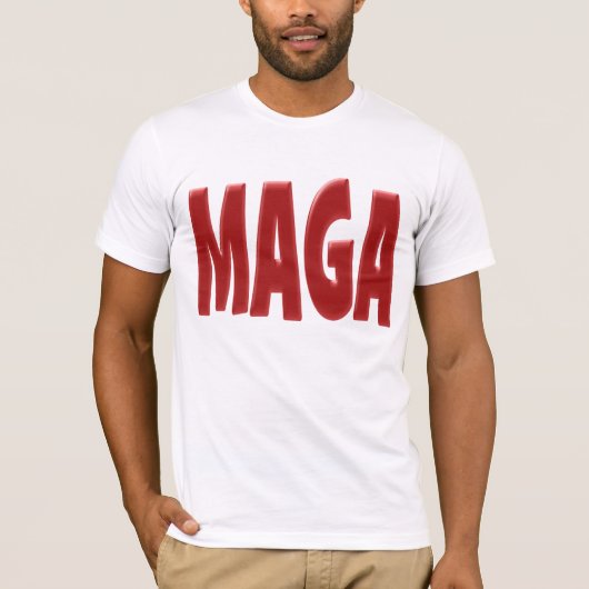 MAGA met rode tekst T-shirt (Voorkant)