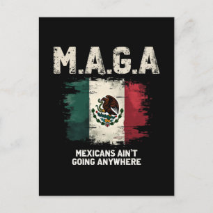 MAGA Mexicanen gaan nergens heen Feestdagenkaart