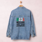 MAGA Mexicanen gaan nergens heen Mexico Mexicaans Denim Jacket (Hangar)