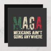 MAGA Mexicanen gaan nergens naar toe Kaart (Voorkant / Achterkant)