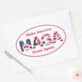 MAGA ovale Stickers (Envelop)