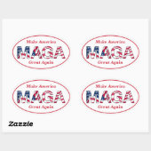 MAGA ovale Stickers (Vel)