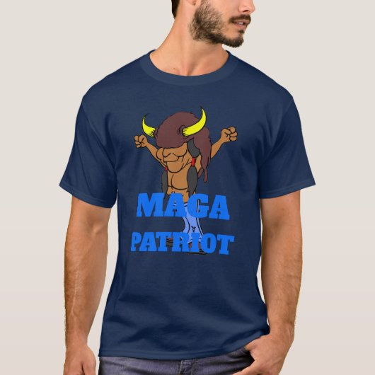 MAGA Patriot voegt tekst T-shirt toe (Voorkant)
