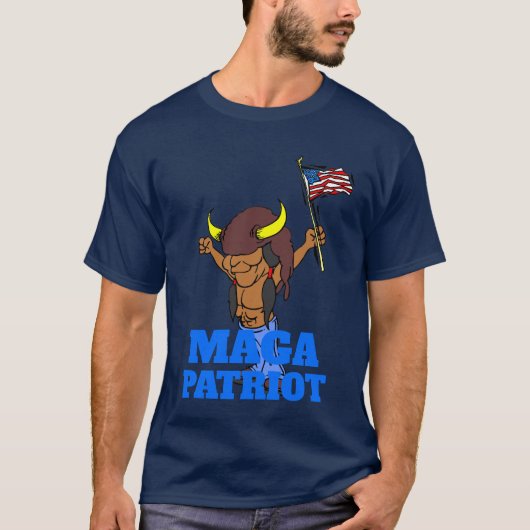MAGA Patriot voegt tekst T-shirt toe (Voorkant)