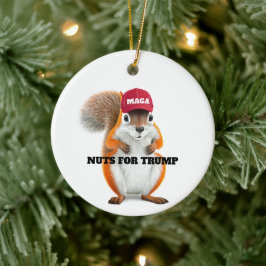 MAGA Peanut the Squirrel Nuts voor Trump Keramisch Ornament
