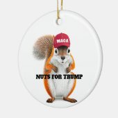 MAGA Peanut the Squirrel Nuts voor Trump Keramisch Ornament (Links)