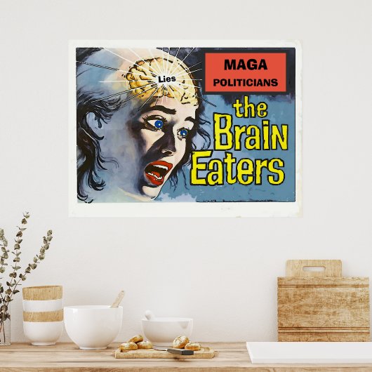 MAGA-politici, -luizen, tekstPoster bewerken Poster (Keuken)