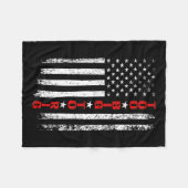 Maga President 2024. Maga te groot om te rig 2024 Fleece Deken (Voorkant (Horizontaal))