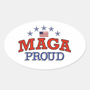 MAGA Proud Ovale Sticker