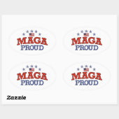 MAGA Proud Ovale Sticker (Vel)