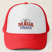 MAGA Proud Trucker Hat Pet (Voorkant)