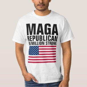 MAGA REPUBLICAN TRUMP 80 MILJOEN STRONG T-SHIRT