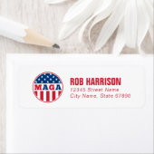 MAGA-retouradreslabel Etiket (Insitu)