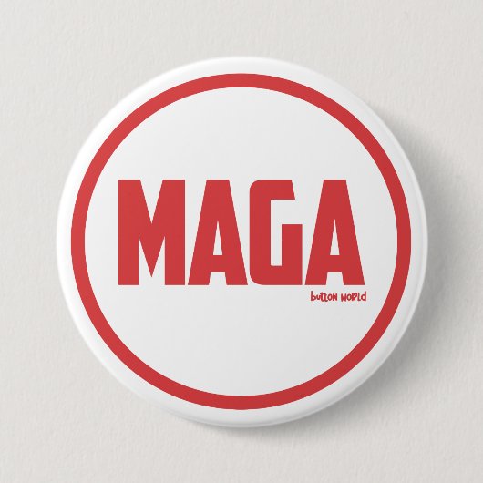 MAGA RONDE BUTTON 7,6 CM (Voorkant)