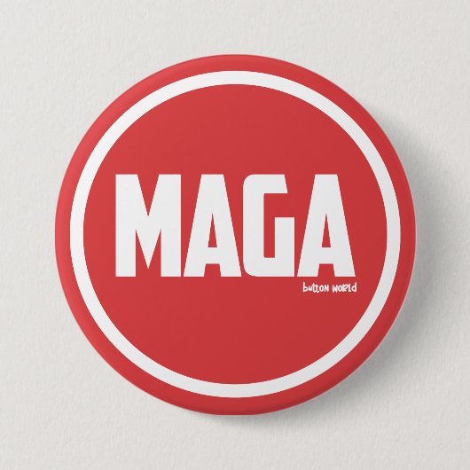 MAGA RONDE BUTTON 7,6 CM (Voorkant)