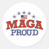 MAGA Ronde Sticker (Voorkant)
