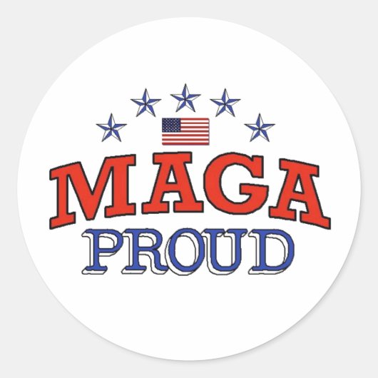 MAGA Ronde Sticker (Voorkant)