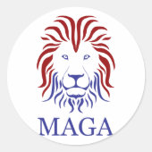 MAGA RONDE STICKER (Voorkant)
