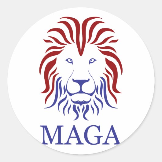 MAGA RONDE STICKER (Voorkant)