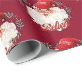 MAGA Santa gelooft dat Trump Republikeins inpakpap Cadeaupapier (Rol Hoek)