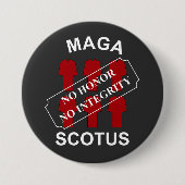 MAGA SCOTUS in witte tekst Ronde Button 7,6 Cm (Voorkant)