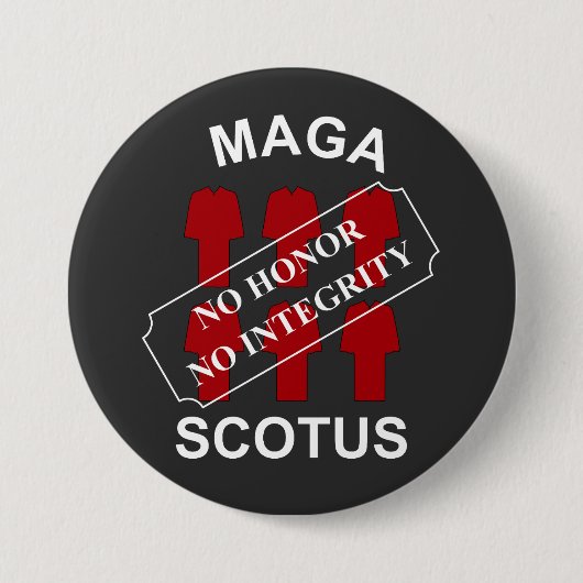 MAGA SCOTUS in witte tekst Ronde Button 7,6 Cm (Voorkant)