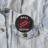 MAGA SCOTUS in witte tekst Ronde Button 7,6 Cm (In situ)