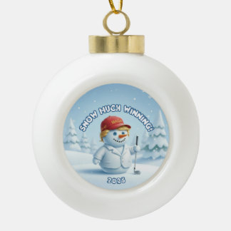 MAGA Sneeuwpop Trump Ornament - Patriotisch Ornam