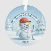 MAGA Snowman Trump Ornament  - Patriotic Ornament (achterkant)