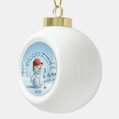 MAGA Snowman Trump Ornament  - Patriotic Ornament (Rechts)