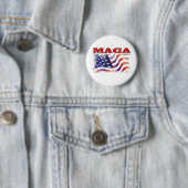 MAGA sterren en strepen Ronde Button 5,7 Cm (In situ)