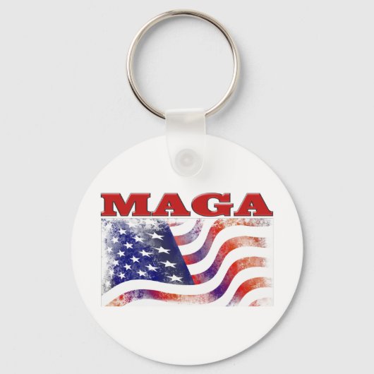 MAGA sterren en strepen Sleutelhanger (Voorkant)