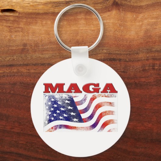 MAGA sterren en strepen Sleutelhanger (Achterkant)